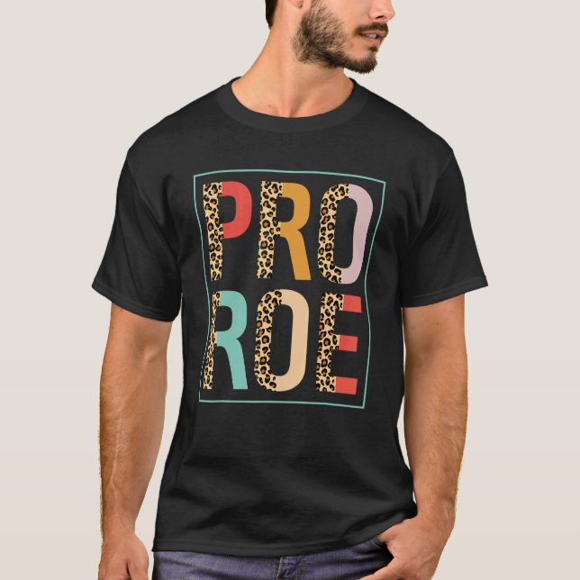 T-shirt 1973 Pro Roe Pro Choice Feminist Leopard Retro (Devant)
