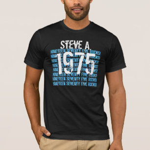T-shirt 1975 ou n'importe quels anniversaires 1975 d'année
