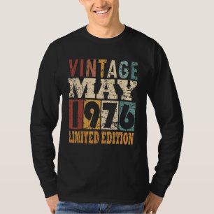 T-shirt 1976 Année De Naissance En Mai Dit