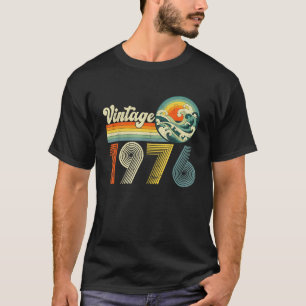 T-shirt 1976 Classique Hommes Femmes Nés en 1976 Anniversa