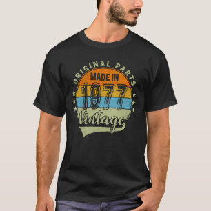 T-shirt 1977 - 48 Anniversaire Cadeau pour Hommes & Femmes