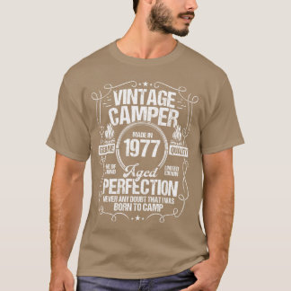 T-shirt 1977 Montagnes de campeur Scout éclaireur Camping