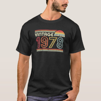 T-shirt 1978 Cadeau Vintage style rétro