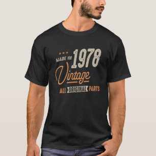 T-shirt 1978 Vintage Pièces Originales - 44E Anniversaire 