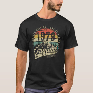 T-shirt 1979 vintage anniversaire rétro pour homme femme l