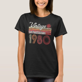 T-shirt 1980 42e anniversaire Vintage 42 ans