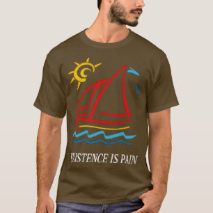 T-shirt 1980s Vintage Style Existence est douleur esthétiq