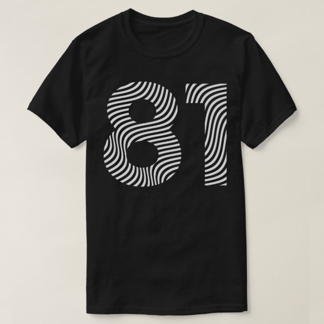 T-shirt 1981 anniversaire (Design devant)