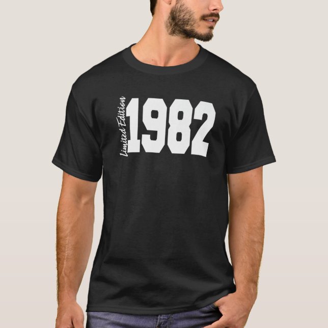 T-shirt 1982 40e anniversaire femme hommes 2 (Devant)