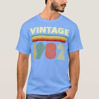 T-shirt 1982 Anniversaire Vintage Retro 39 ans Design