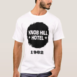 T-SHIRT 1982 - BANDES QUI JOUAIENT À L'HÔTEL KNOB HILL