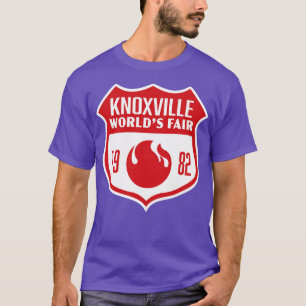 T-shirt 1982 Knoxville Worlds Fair Retro Shield Red