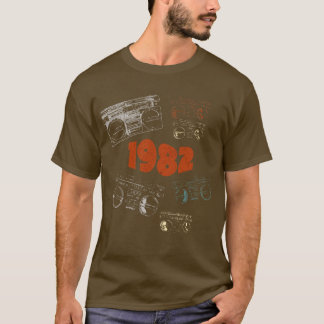 T-shirt 1982 sur la musique rétro
