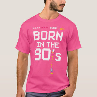 T-shirt 1983 Anniversaire Rétro Gamer Piel Né dans les ann