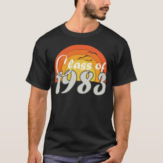 T-shirt 1983 Classe De 83 Réunion De Diplôme 1983 Collège