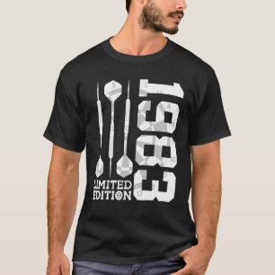 T-SHIRT 1983 DARTS 39E ANNIVERSAIRE