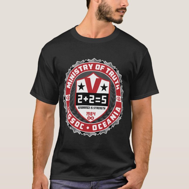 T-shirt 1984 Dystopian Truth Think Political Big Brother (Devant)