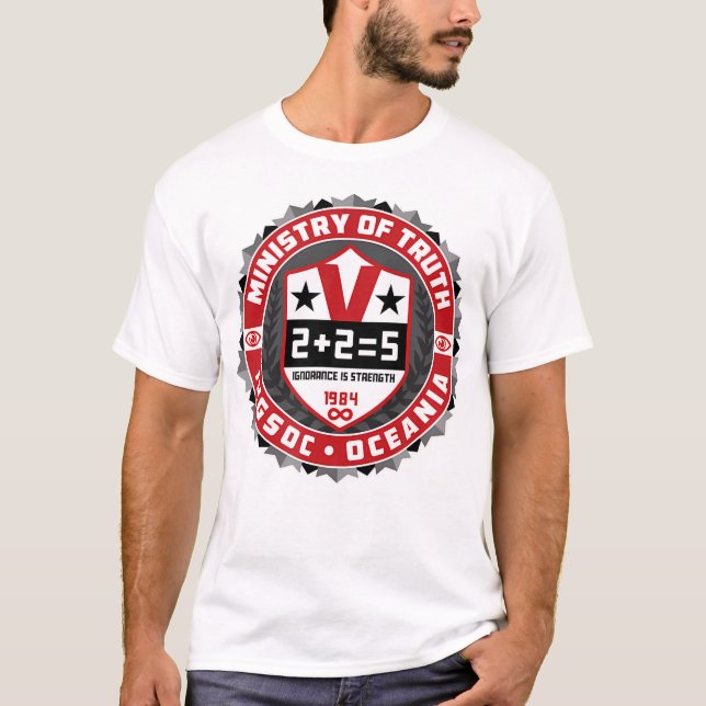 T-shirt 1984 Dystopian Truth Think Political Big Brother (Devant)