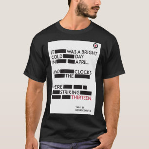 T-shirt 1984 Redacted