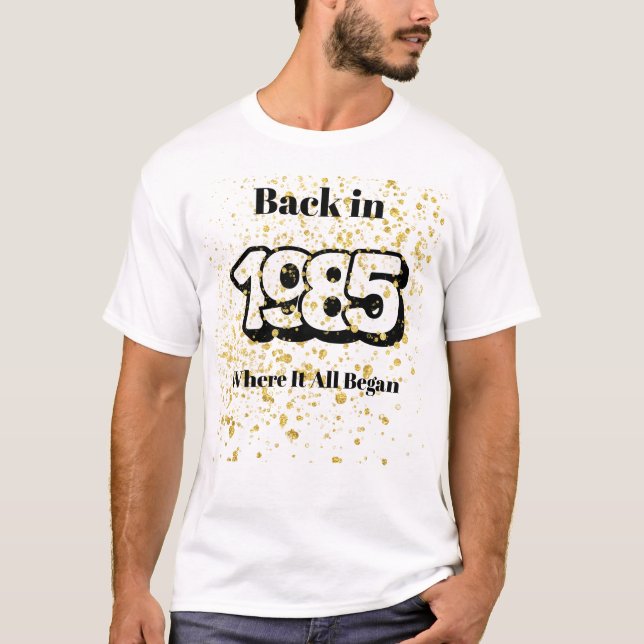 T-shirt 1985 Gold Splash (Devant)