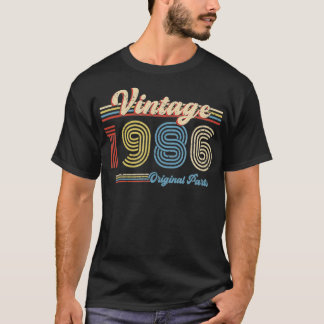 T-shirt 1986 Cadeau Anniversaire Retro Anniversaire Vintag