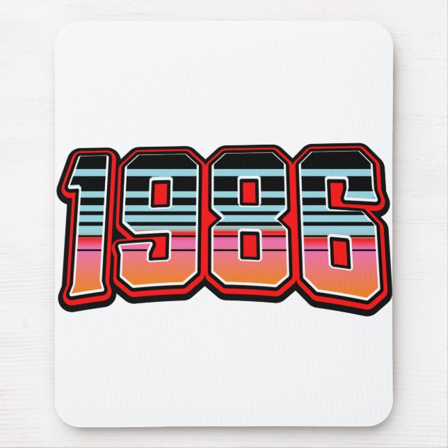 T - Shirt 1986 Mousepad (Vorne)