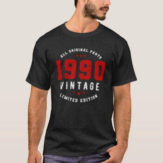 T-shirt 1990 Toutes les pièces originales, Edition Limitée