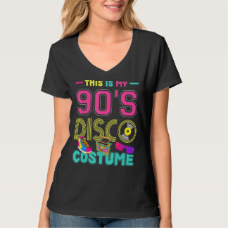 T-shirt 1990s Disco Costume Party Nineties Musique Retro 9