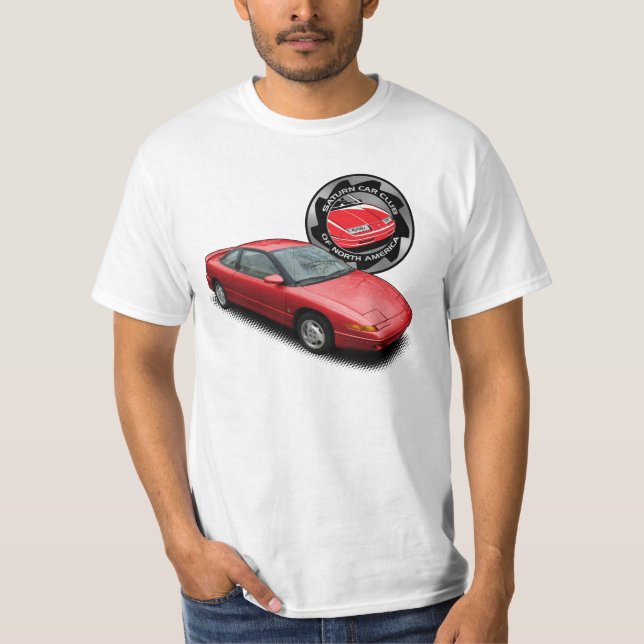 T-shirt 1991 rouge de coupé de SCCNA Saturn (Devant)