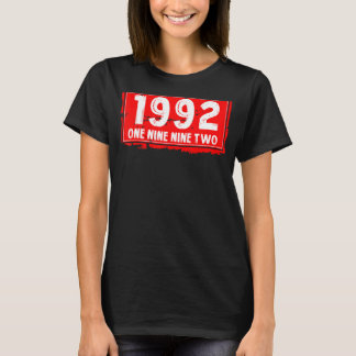 T-shirt 1992 Année de naissance pour les hommes et les fem