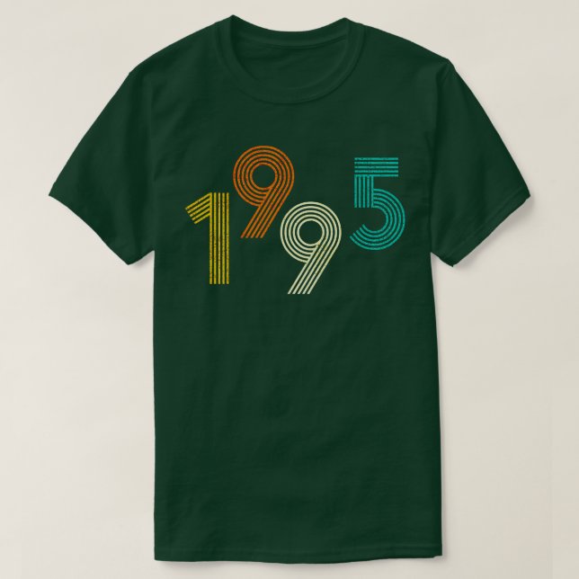 T-shirt 1995 Rétro Anniversaire Vintage (Design devant)