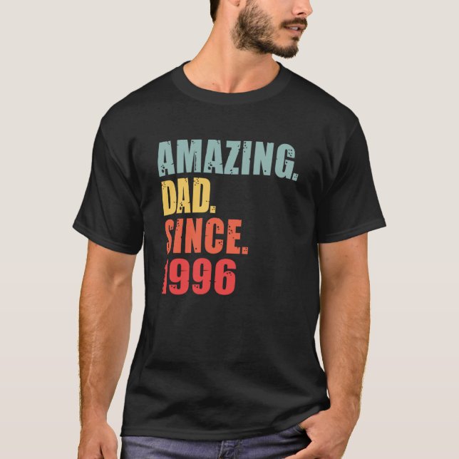 T-shirt 1996 Papa Extraordinaire depuis 1996 (Devant)
