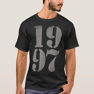 T-shirt 1997 Birth Year, Vintage Distressed Retro Birthday