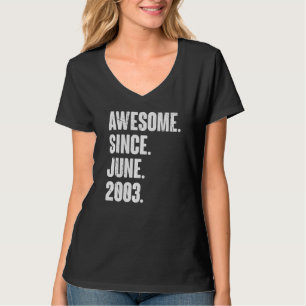 T-shirt 19 Ans 19 Anniversaire Awesome depuis Juin 2000