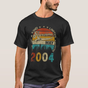 T-shirt 19 Ans 19 Anniversaire Awesome Depuis Mai 2004