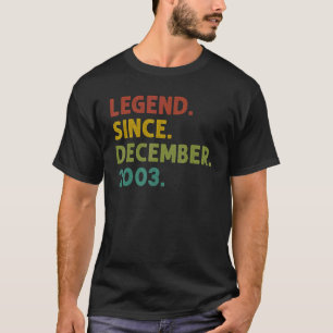 T-shirt 19 ans de légende depuis décembre 2003 19e naissan