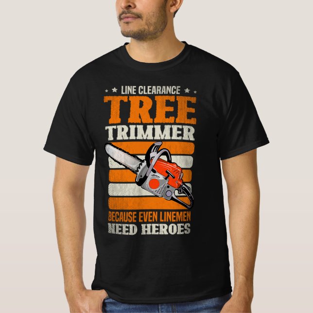 T-shirt 19.Arboriste pour un coupe-arbre (Devant)