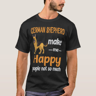T-shirt 19 Bergers Allemands Me Rendent Heureux Les Gens P