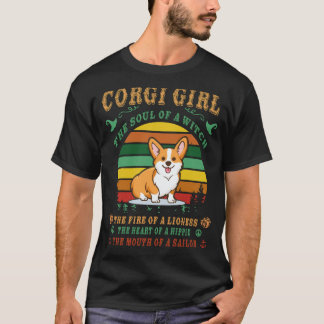 T-shirt 19 Corgi L'Âme D'Une Sorcière Corgi