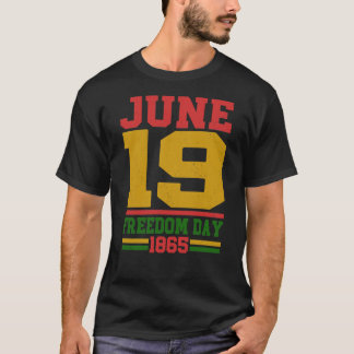 T-shirt 19 juin 1865 Jour de la liberté Juneteenth Fierté