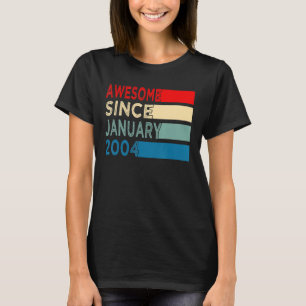 T-shirt 19e anniversaire 19 ans stupéfiant depuis janvier