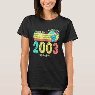 T-shirt 19e anniversaire février 2003 Légende Depuis 2003 