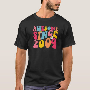 T-shirt 19e anniversaire stupéfiant depuis 2004 Rétro 19 a
