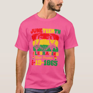 T-shirt 19e juin célébrant la liberté des Noirs 6-19-1865