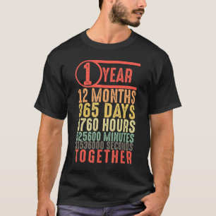 T-shirt 1 an 1er anniversaire de rencontre Cadeau pour ami