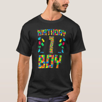 T-shirt 1 an Anniversaire Garçon avec puzzles jeux Enfant