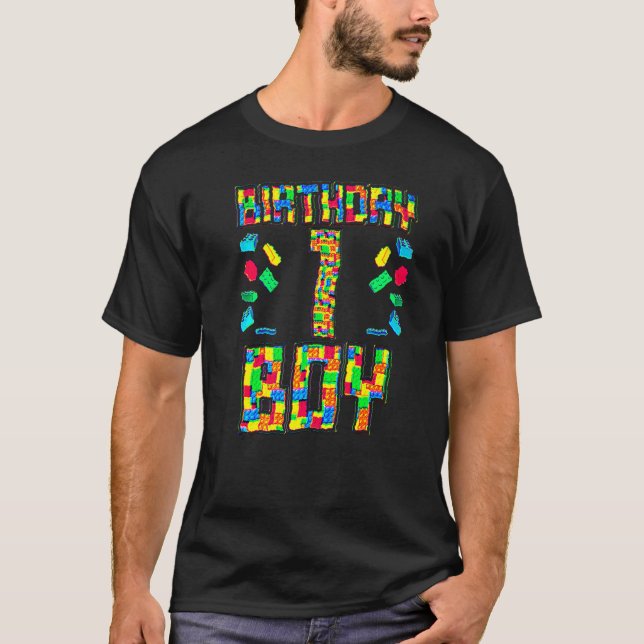 T-shirt 1 an Anniversaire Garçon avec puzzles jeux Enfant (Devant)