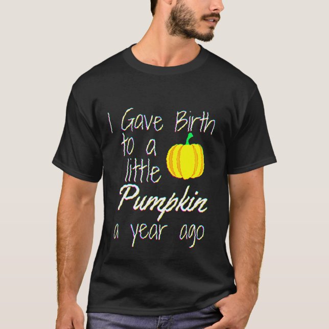 T-shirt 1 an Anniversaire Halloween Citrouille Maman Cadea (Devant)