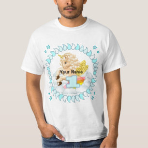 T-shirt 1 an Birthday Unicorn