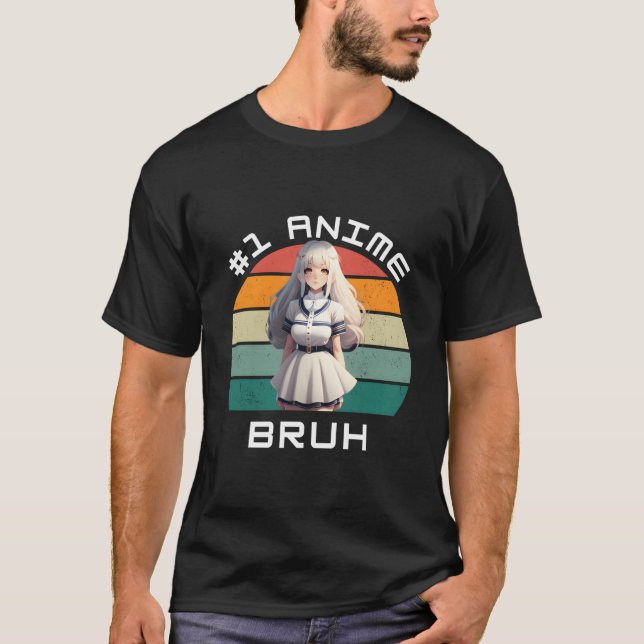 T-shirt 1 Anime Bruh Ga Kawaii Beautiful (Devant)